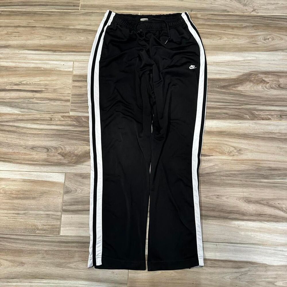 Y2K Baggy Nike Black and White Track Pants
